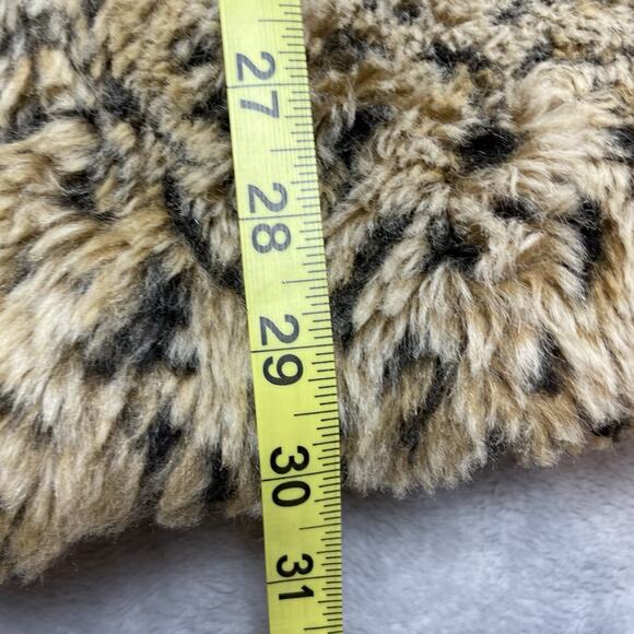 Steve Madden Faux Fur Coat Jacket Womens M Animal Print Tiger Leopard Mob Wife - Picture 9 of 10